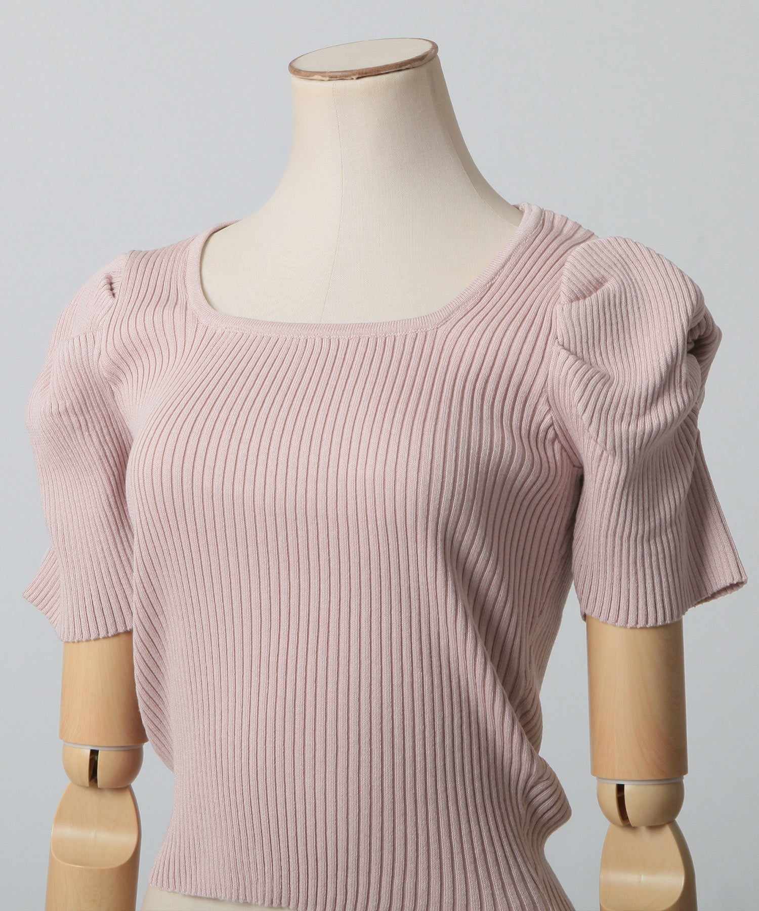 JULIA BOUTIQUE Square Neck Power Shoulder Knit Top / 24015