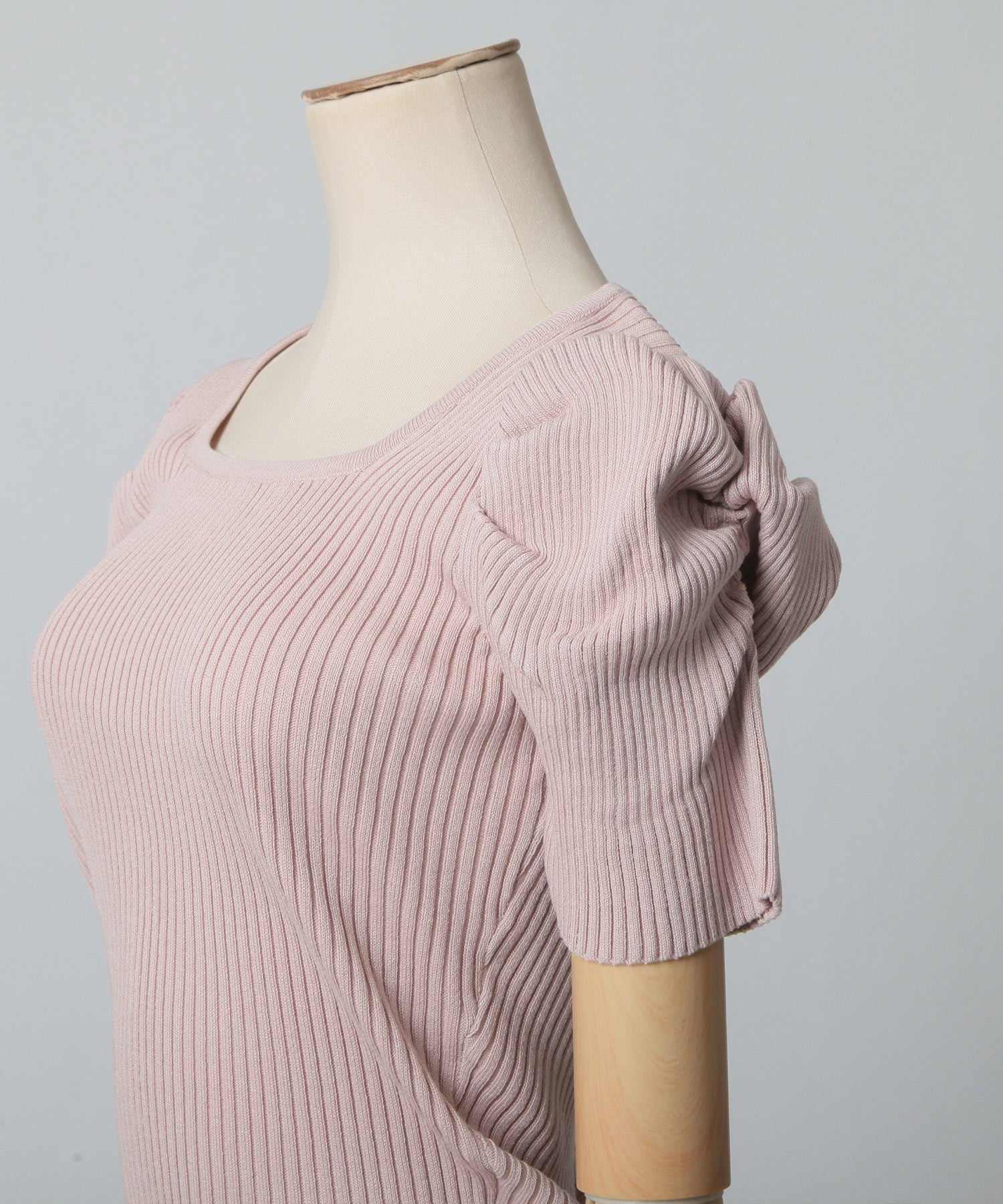 JULIA BOUTIQUE Square Neck Power Shoulder Knit Top / 24015