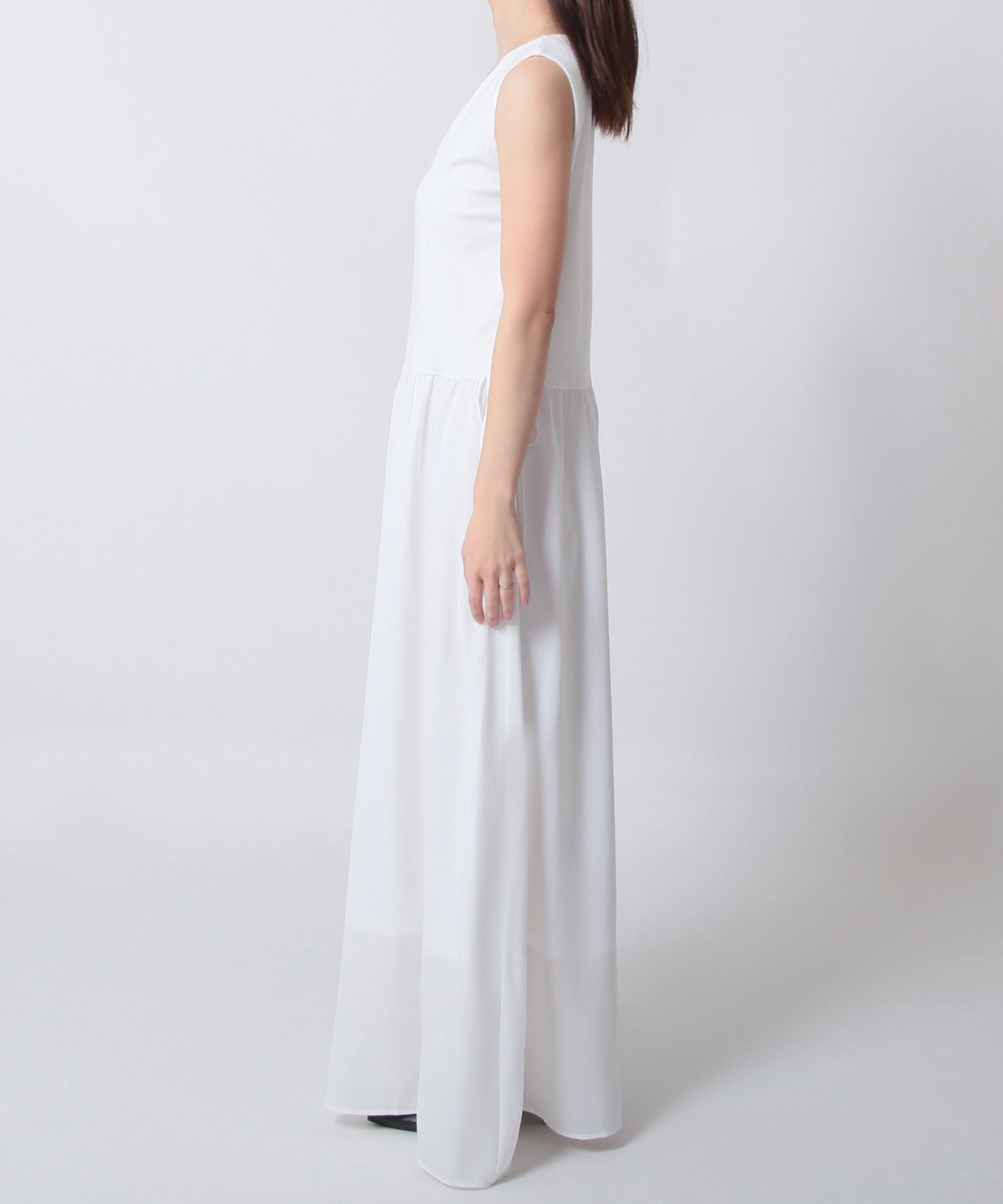 JULIA BOUTIQUE Drawstring Gathered Flare One-Piece Dress / 24054