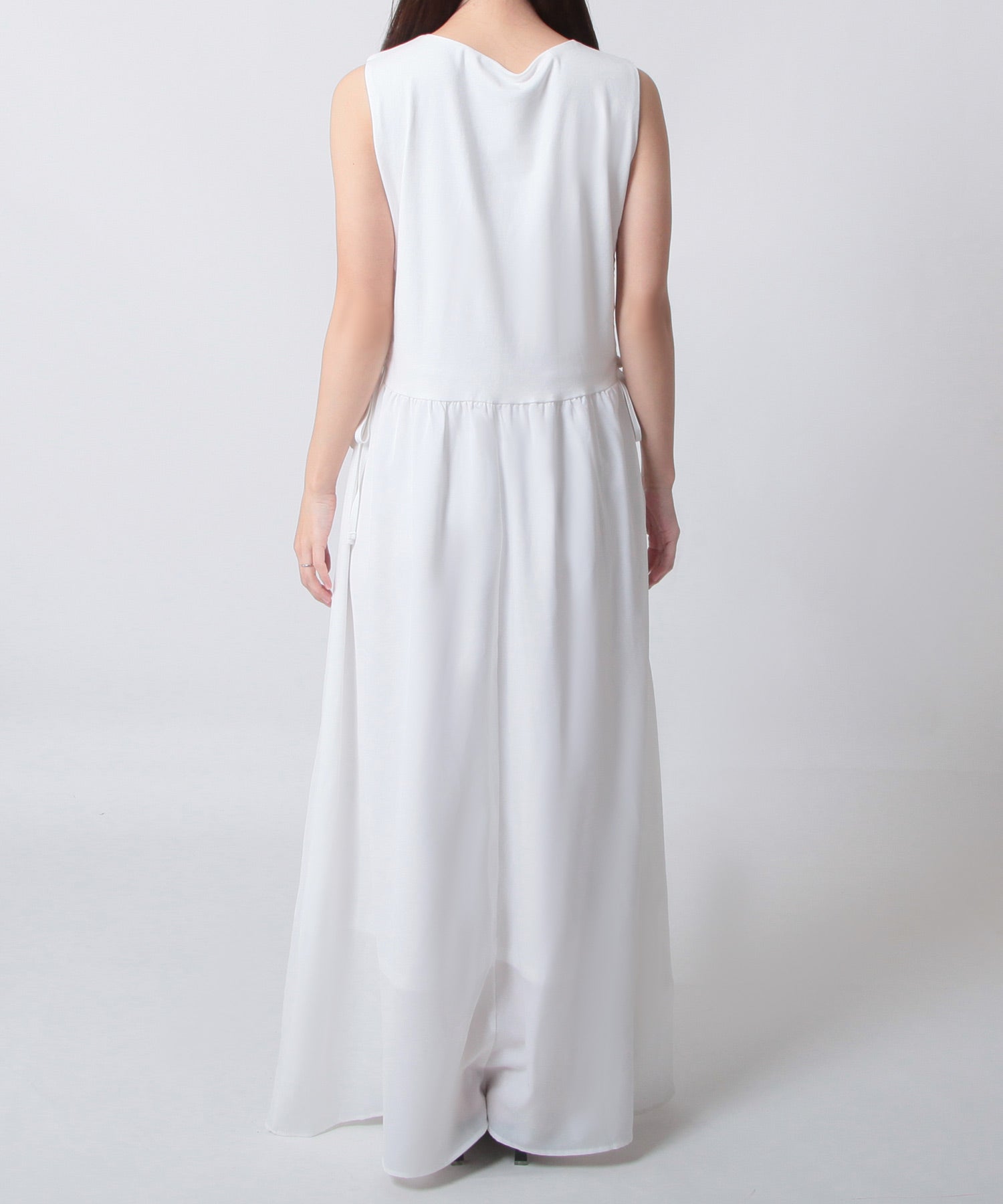 JULIA BOUTIQUE Drawstring Gathered Flare One-Piece Dress / 24054