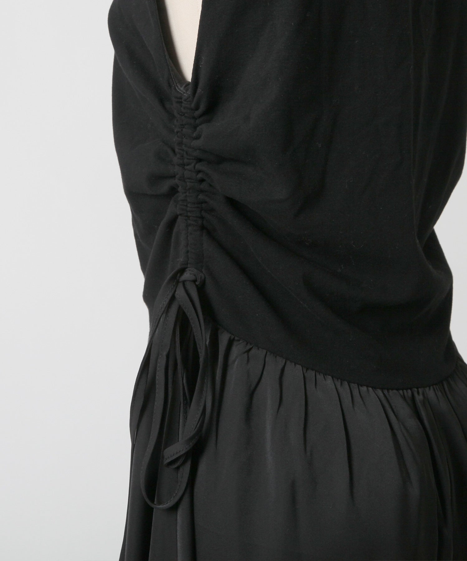 JULIA BOUTIQUE Drawstring Gathered Flare One-Piece Dress / 24054