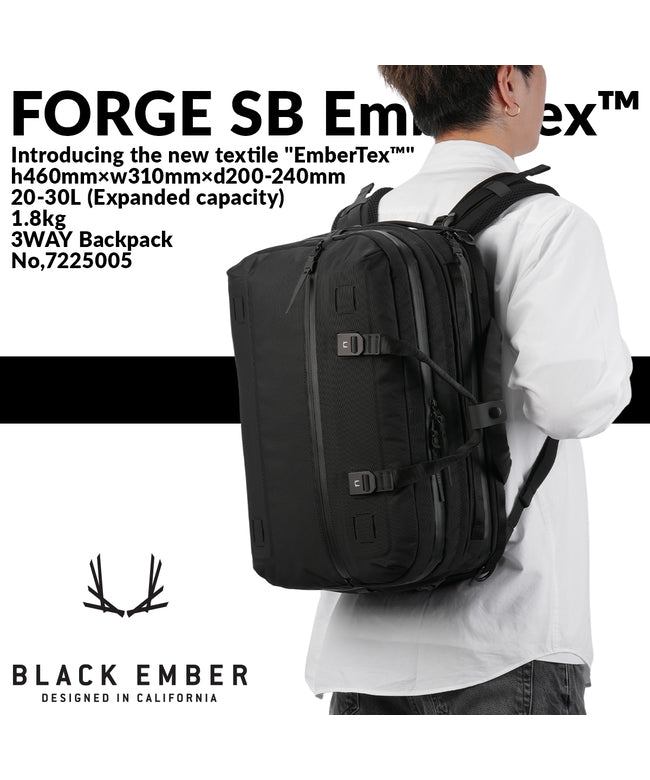 ブラックエンバー BLACK EMBER 新商品/井野屋/ブラックエンバー/KOMPAK EMBER TEX/FOEGE 30 EMBER TEX/2WAYブリーフケースB4/20L-30L【be-72 （ブラック） ブラック