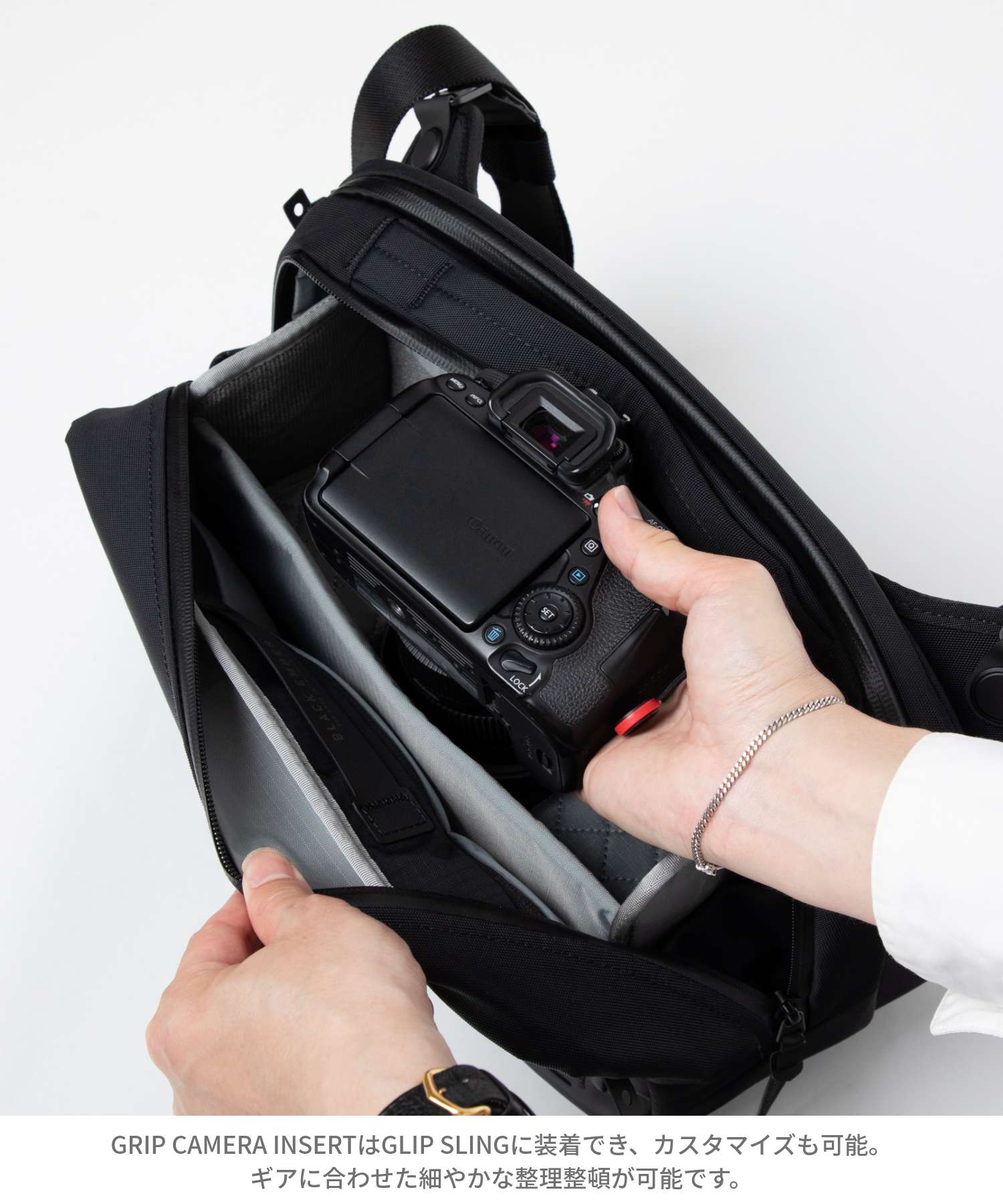 ブラックエンバー BLACK EMBER ブラックエンバー BLACK EMBER GRIP SLING CAMERA INSERT グリップスリング カメラインサート 110006 （ブラック） ブラック