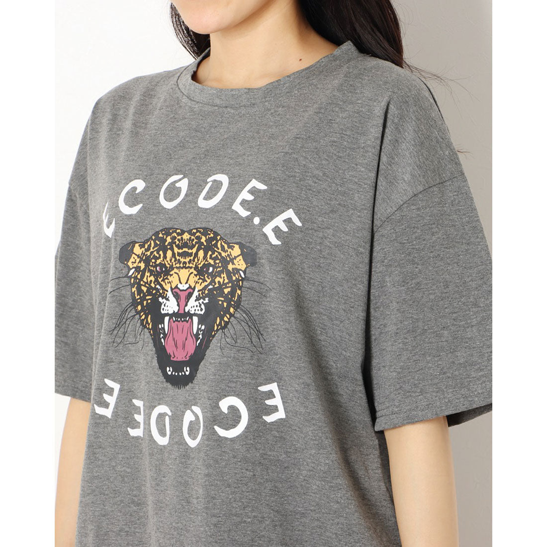 ジュノア JUNOAH プリントビッグTシャツ 韓国ファッション 春 夏 秋 韓国 トップス 半袖 春服 夏服