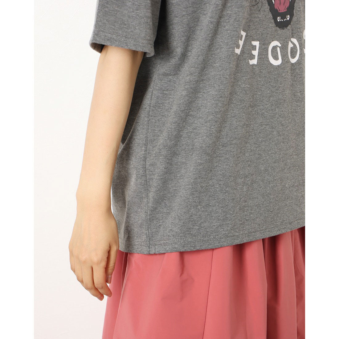 ジュノア JUNOAH プリントビッグTシャツ 韓国ファッション 春 夏 秋 韓国 トップス 半袖 春服 夏服