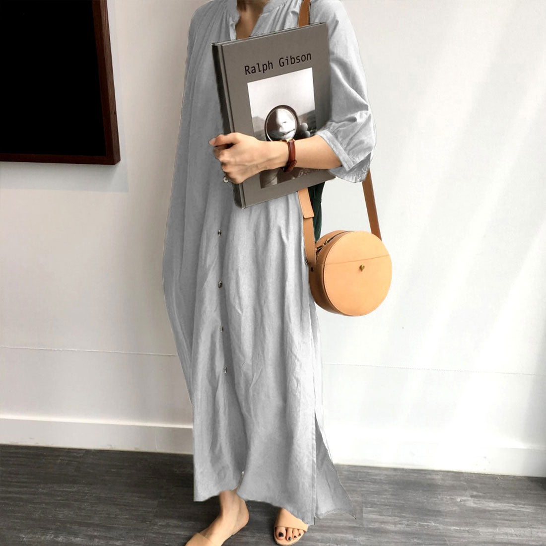 Junoa Junoah攤位彩色長度襯衫一件韓國時尚