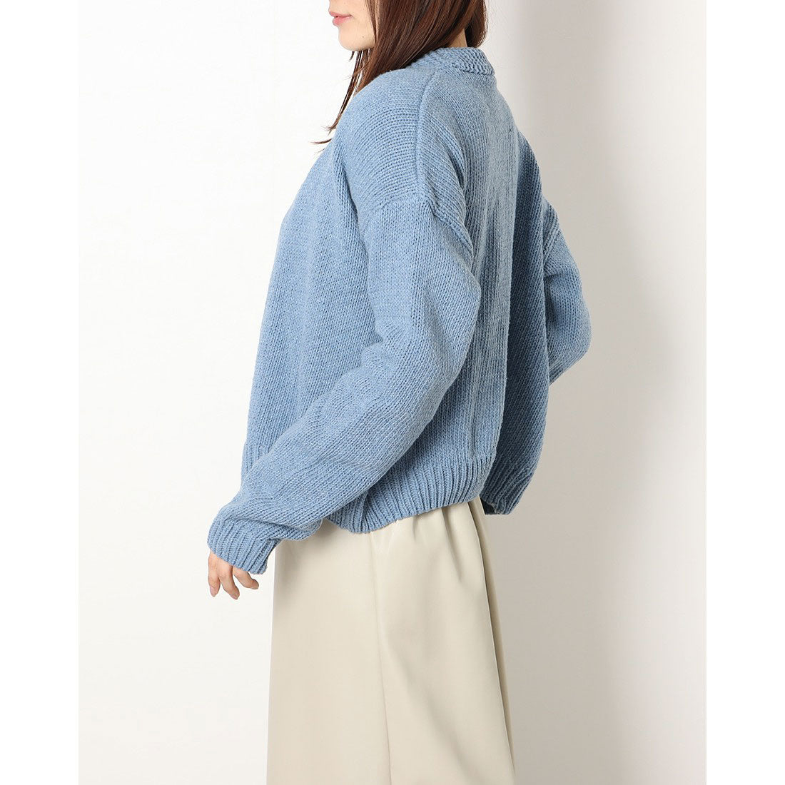 ジュノア JUNOAH ざっくりニットカーディガン