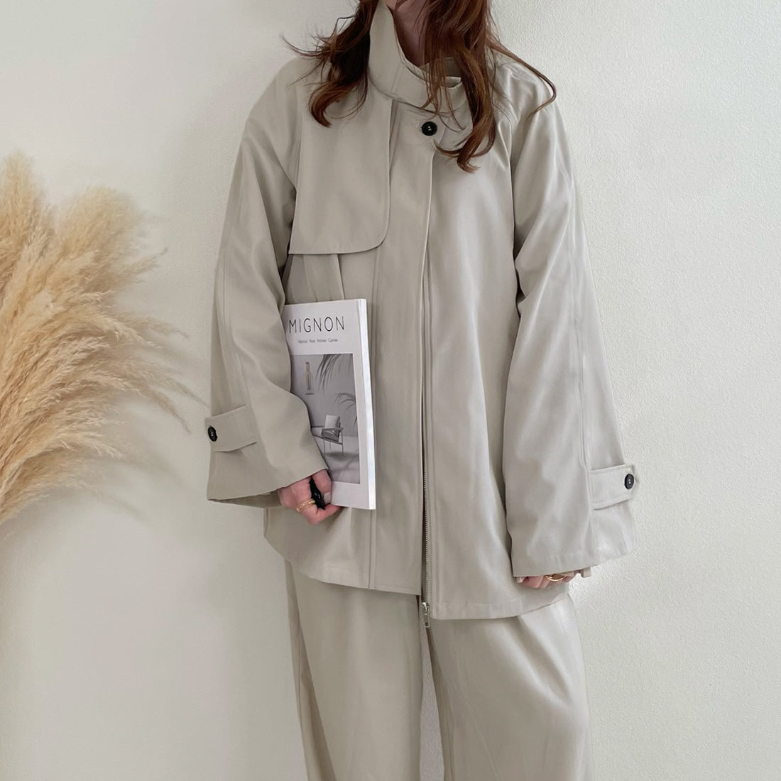 Junoah Junoah High Nex Pilling短外套