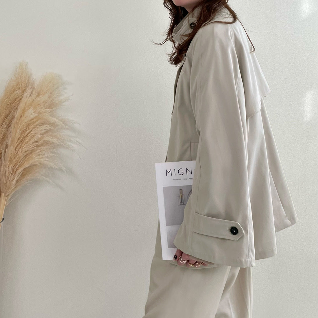 Junoah Junoah High Nex Pilling短外套