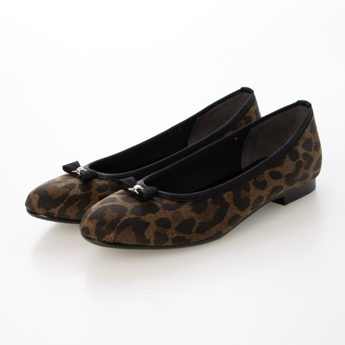 ジュペリー jupery ミニリボンビジューフラットパンプス （レオ） レオ