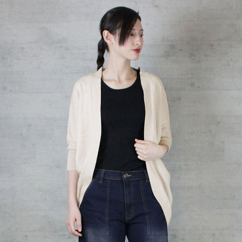 JUNGLE JALOPY Cotton Knit Dolman Cardigan Tops Summer