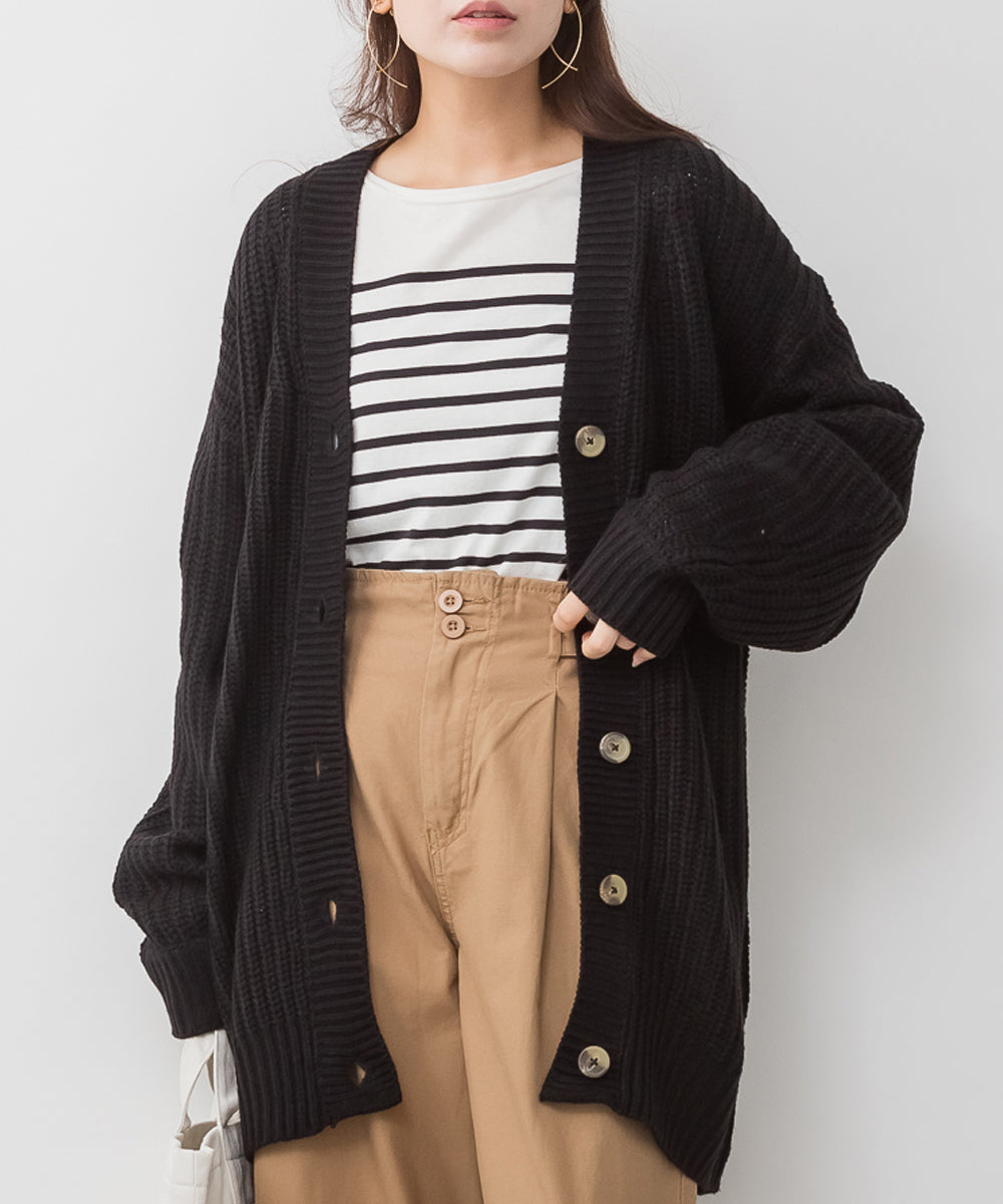 ジャングルジャロピー JUNGLE JALOPY ざっくり編みニットカーディガン