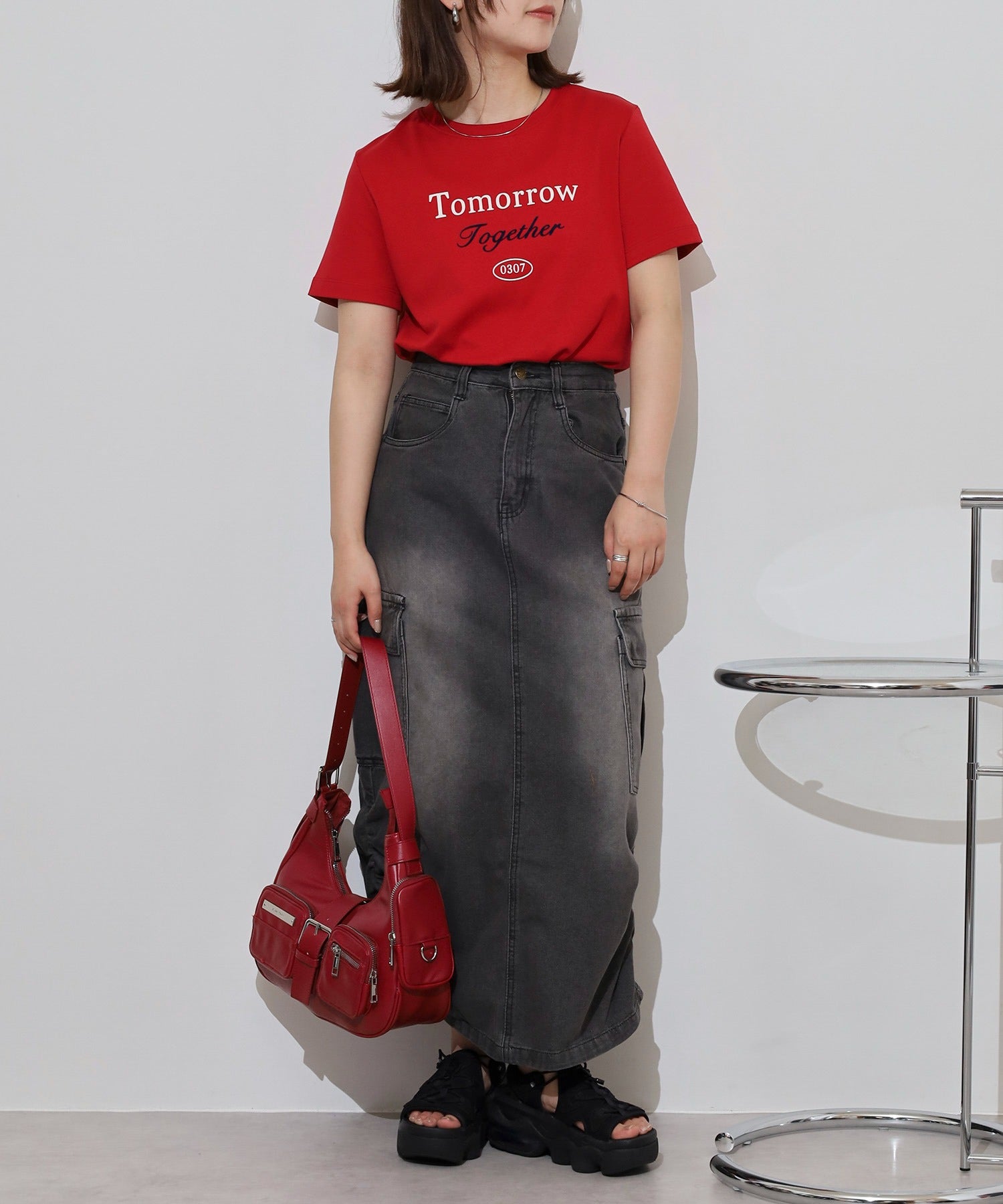 ジャングルジャロピー JUNGLE JALOPY デニムカーゴスカート レディース スカート ボトムス ロングスカート カジュアル 春 夏 秋 冬 （GRAY-DENIM） GRAY-DENIM