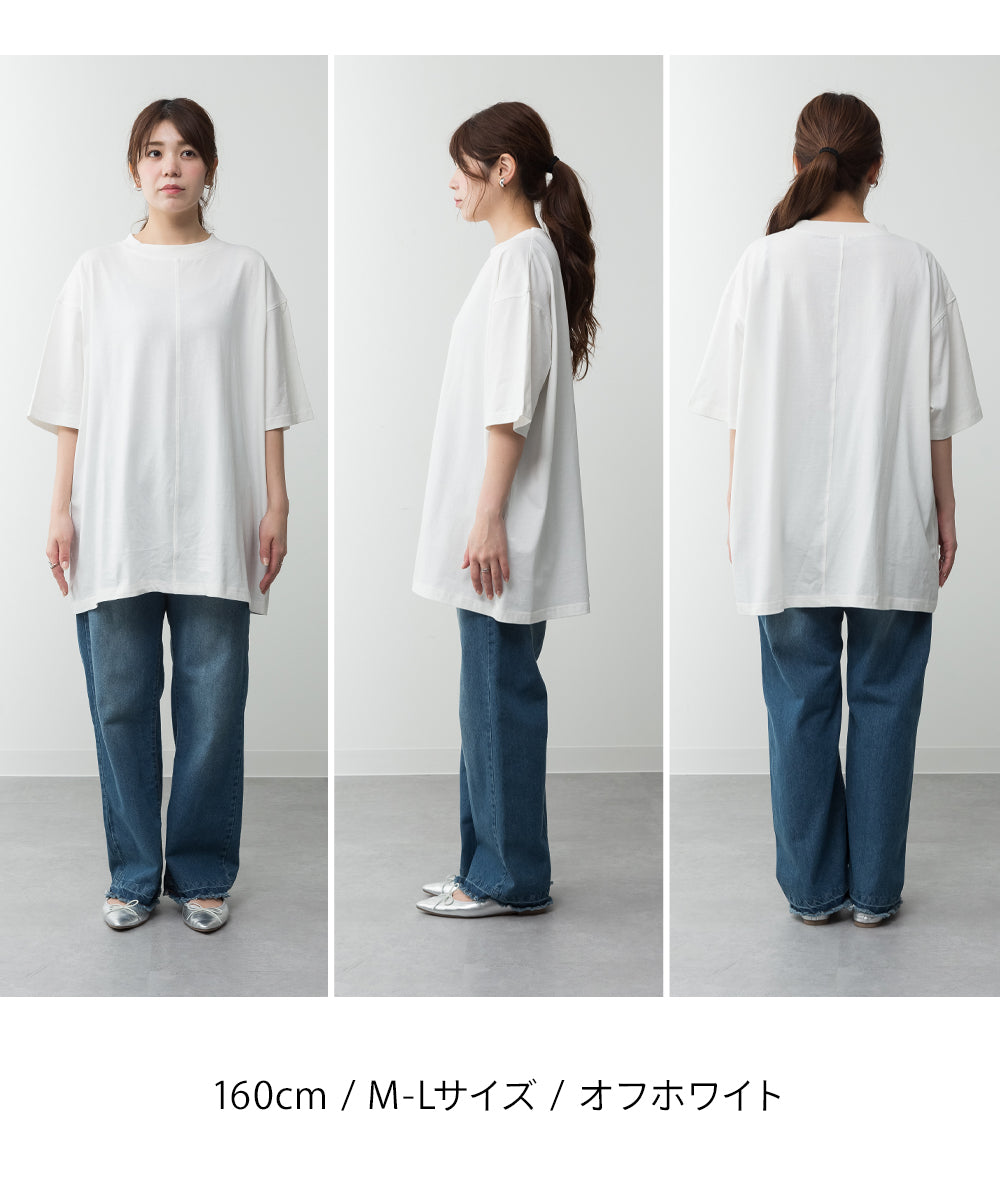 ジャングルジャロピー JUNGLE JALOPY オーバーサイズコットンパネルTシャツ レディース 大きいサイズ （C-GRAY） C-GRAY