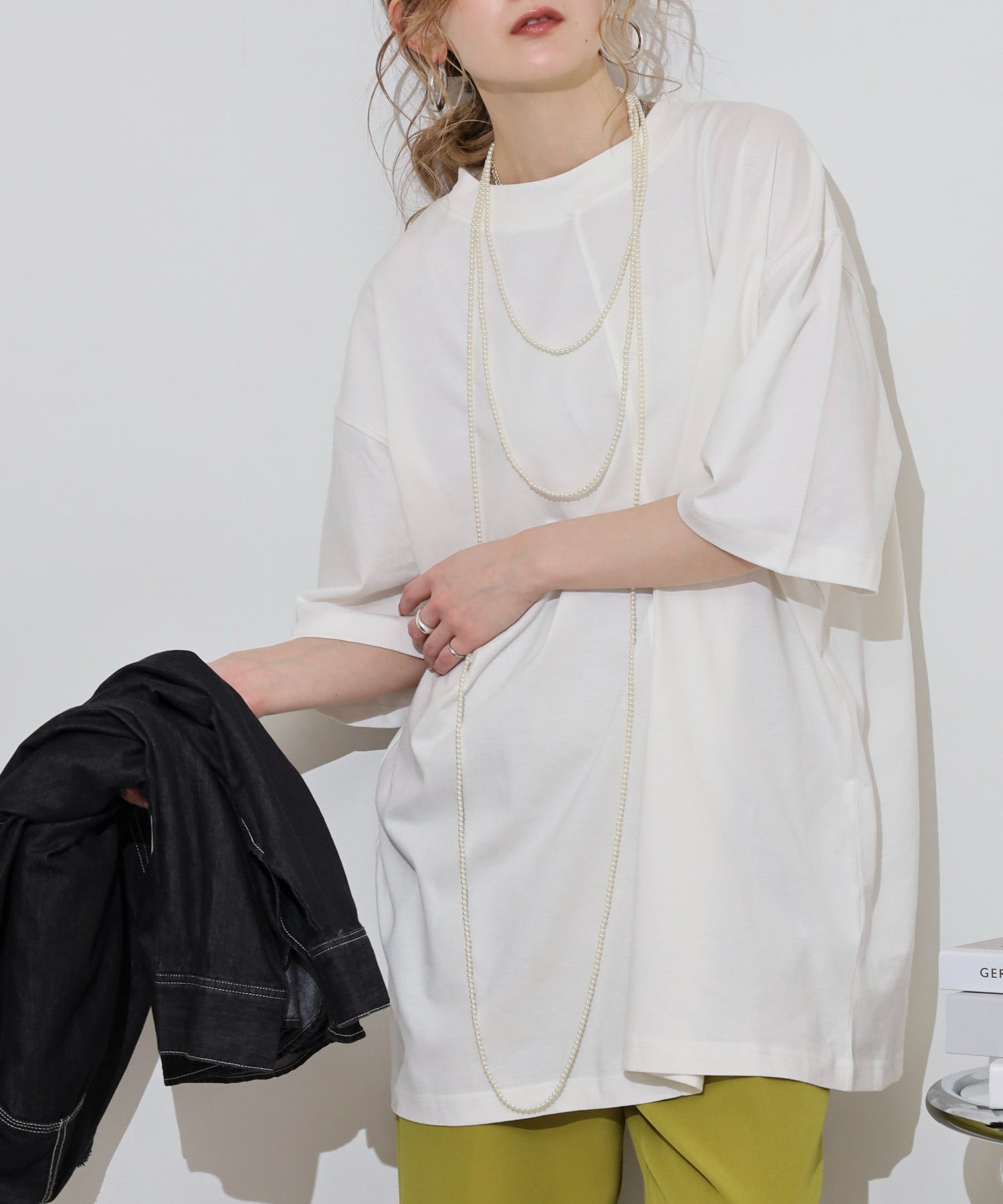 ジャングルジャロピー JUNGLE JALOPY オーバーサイズコットンパネルTシャツ レディース 大きいサイズ （OFFWHITE） OFFWHITE