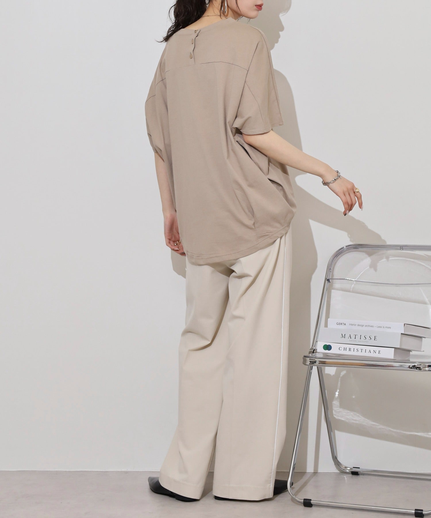 ジャングルジャロピー JUNGLE JALOPY コクーンシルエットプルオーバー レディース 大きいサイズ （GRAY-BEIGE） GRAY-BEIGE