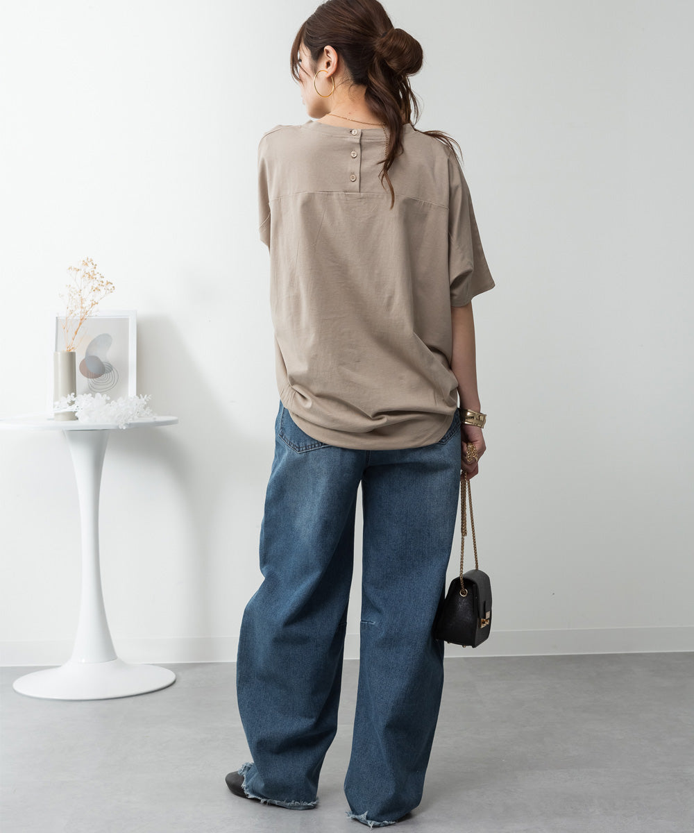 ジャングルジャロピー JUNGLE JALOPY コクーンシルエットプルオーバー レディース 大きいサイズ （GRAY-BEIGE） GRAY-BEIGE
