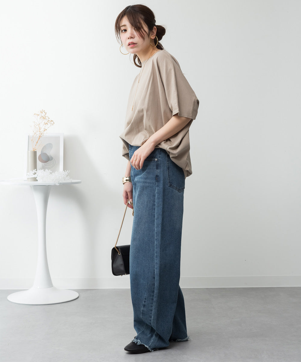 ジャングルジャロピー JUNGLE JALOPY コクーンシルエットプルオーバー レディース 大きいサイズ （GRAY-BEIGE） GRAY-BEIGE