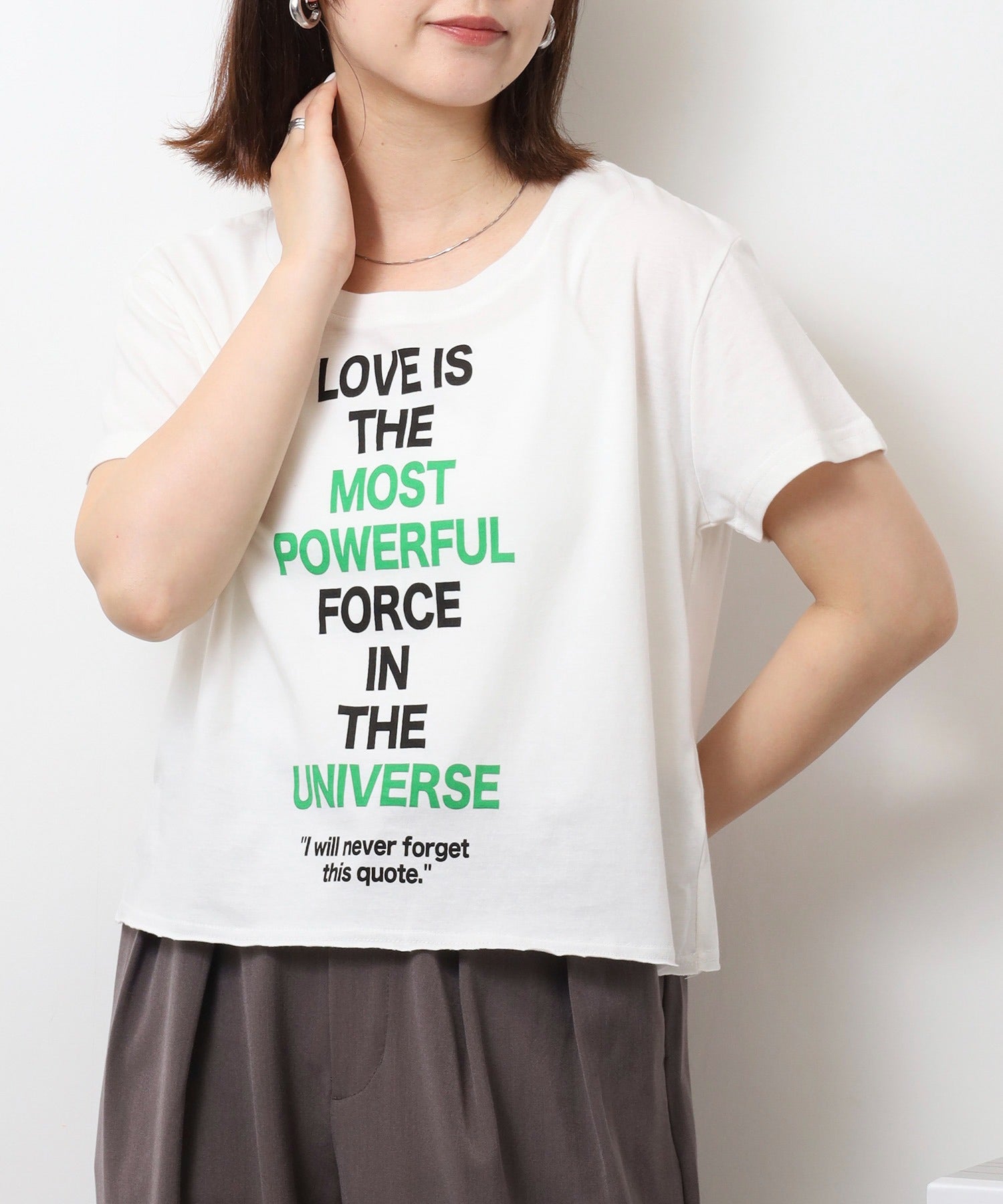 ジャングルジャロピー JUNGLE JALOPY ショート丈裾フリンジオーバサイズシルエットロゴプリントTシャツ レディース （WHITE6） WHITE6