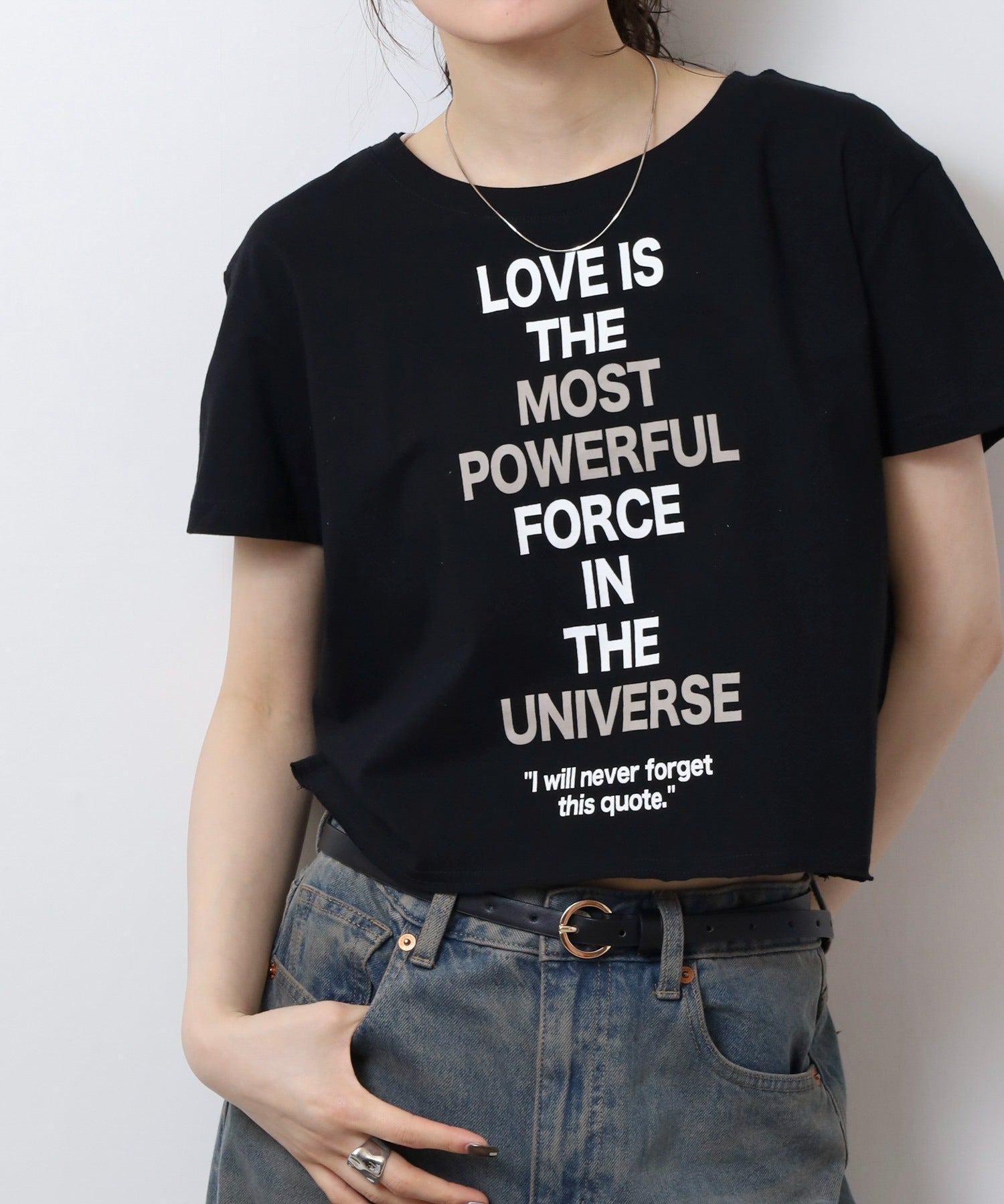 ジャングルジャロピー JUNGLE JALOPY ショート丈裾フリンジオーバサイズシルエットロゴプリントTシャツ レディース （BLACK6） BLACK6