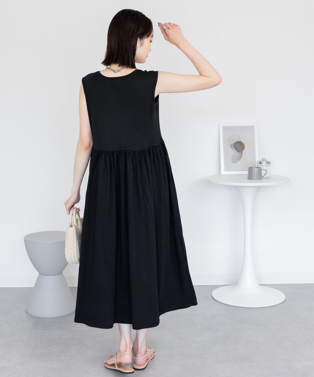 ジャングルジャロピー JUNGLE JALOPY ノースリーブカットワンピース レディース 大きいサイズ （BLACK） BLACK
