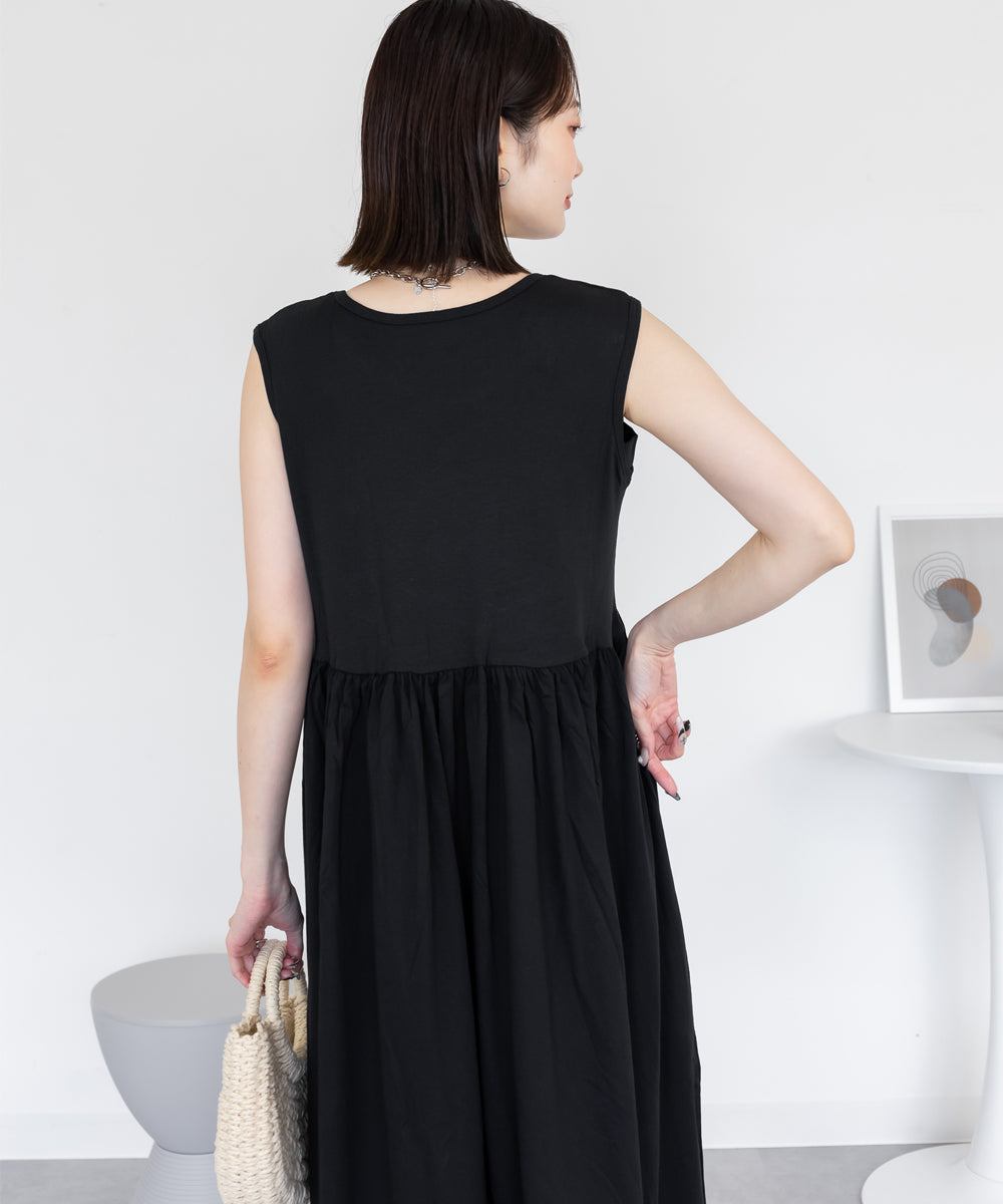 ジャングルジャロピー JUNGLE JALOPY ノースリーブカットワンピース レディース 大きいサイズ （BLACK） BLACK
