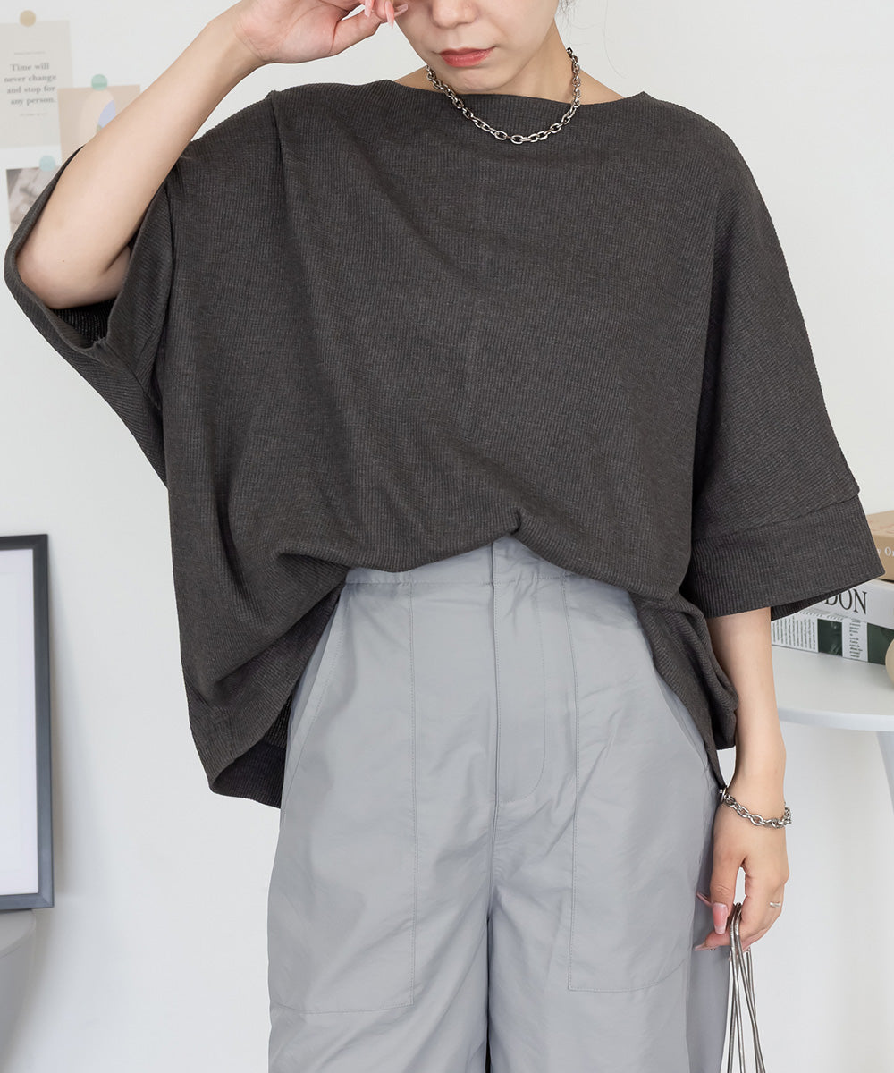 ジャングルジャロピー JUNGLE JALOPY コットンワッフル7分袖ドルマンTシャツ レディース 大きいサイズ （C-GRAY） C-GRAY