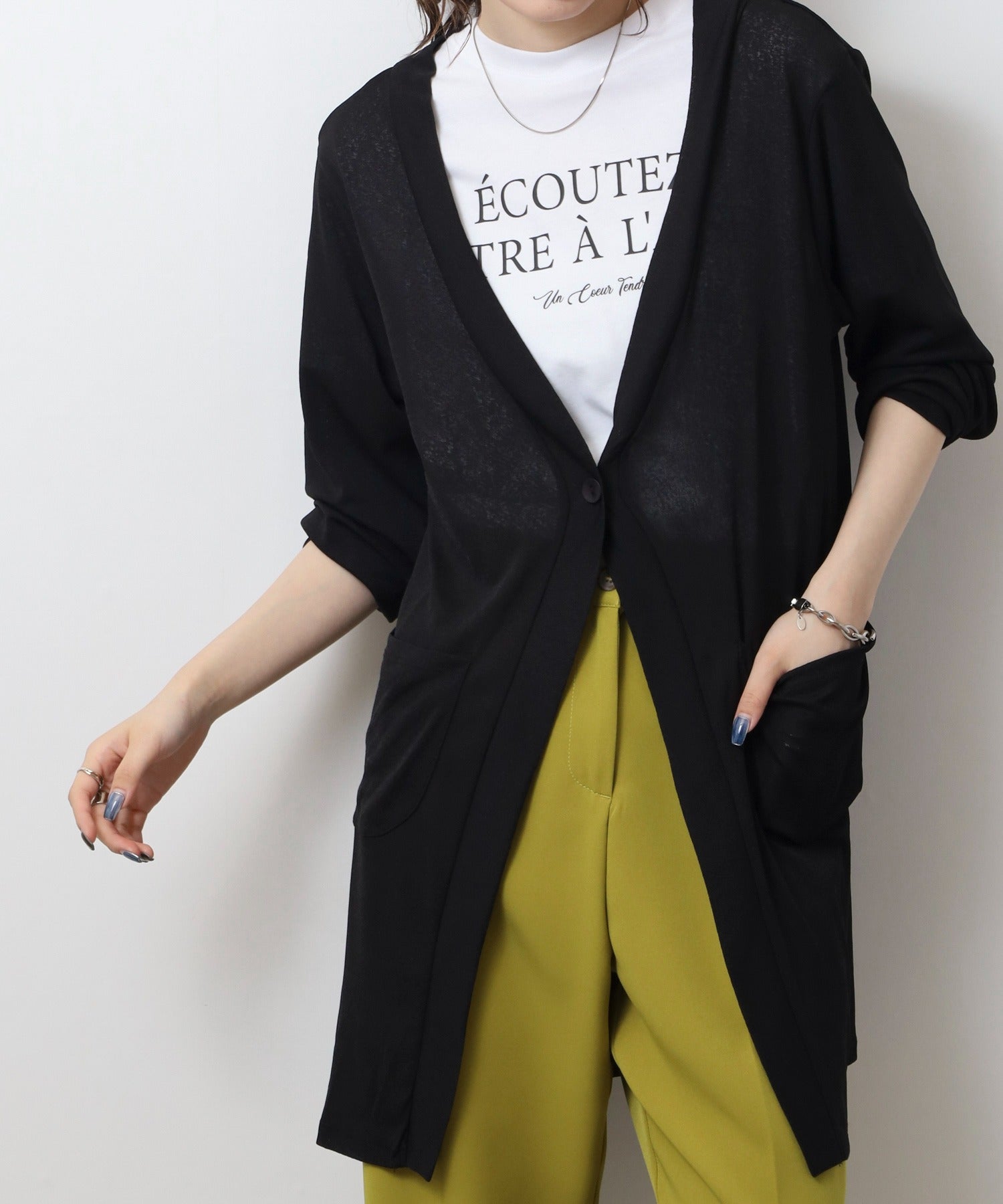 ジャングルジャロピー JUNGLE JALOPY シアースラブロングカーディガン レディース （BLACK） BLACK