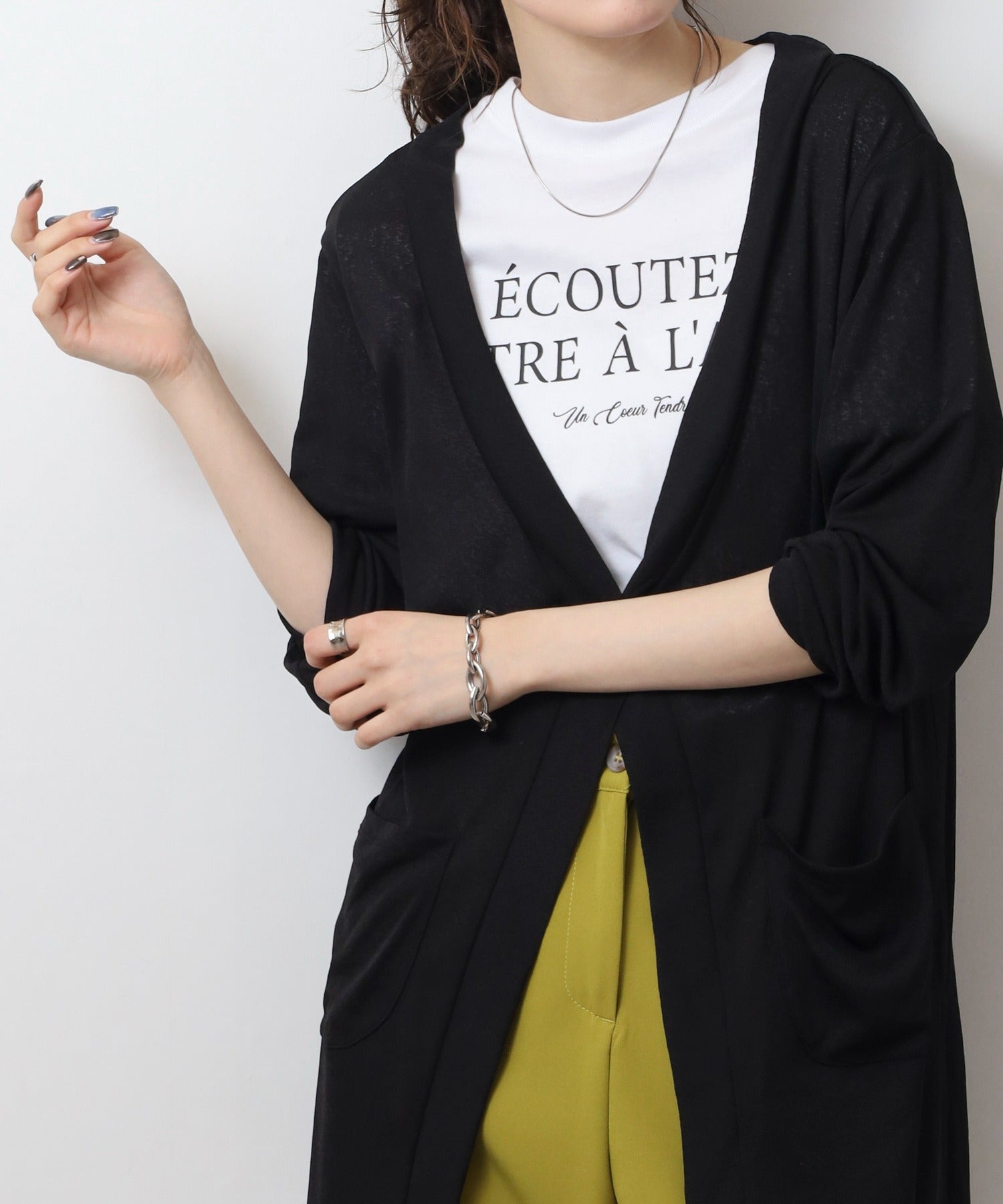ジャングルジャロピー JUNGLE JALOPY シアースラブロングカーディガン レディース （BLACK） BLACK