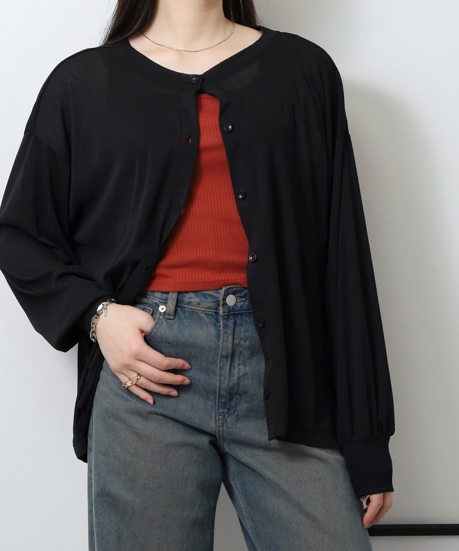 ジャングルジャロピー JUNGLE JALOPY シアースラブカーディガン レディース （BLACK） BLACK