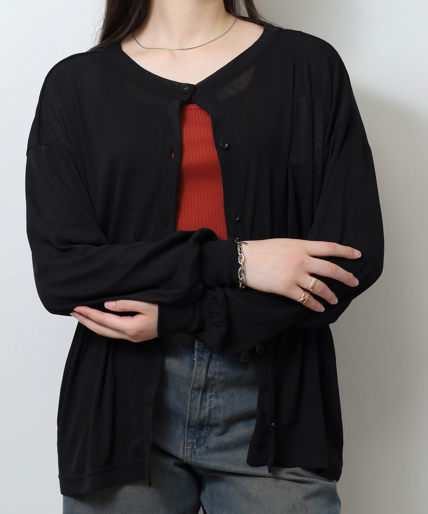 ジャングルジャロピー JUNGLE JALOPY シアースラブカーディガン レディース （BLACK） BLACK