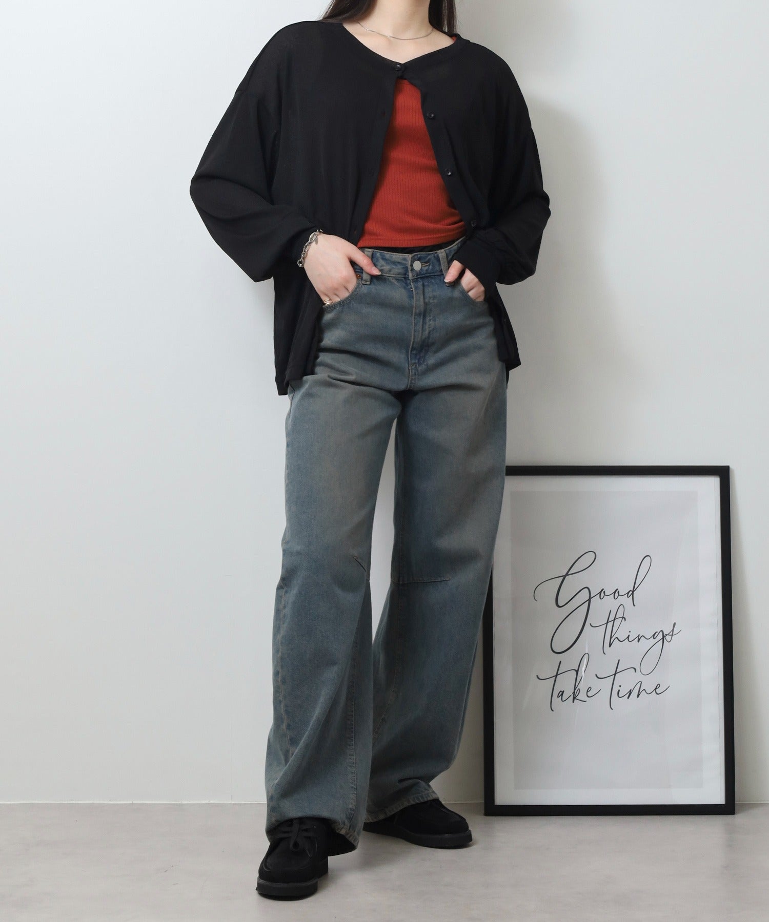 ジャングルジャロピー JUNGLE JALOPY シアースラブカーディガン レディース （BLACK） BLACK