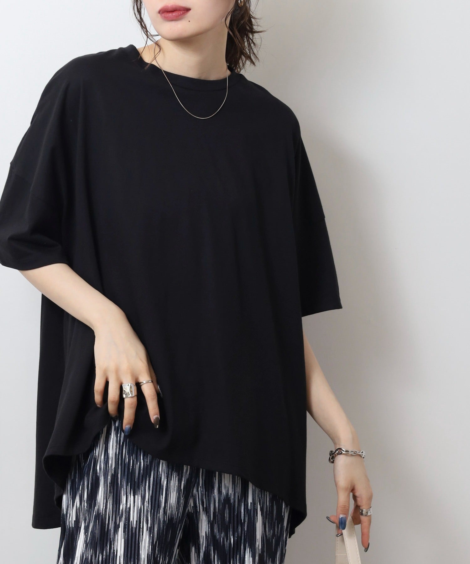 ジャングルジャロピー JUNGLE JALOPY バッグギャザーTシャツ レディース 半袖 フレア トップス シャツ 夏 夏服 チュニック （BLACK） BLACK