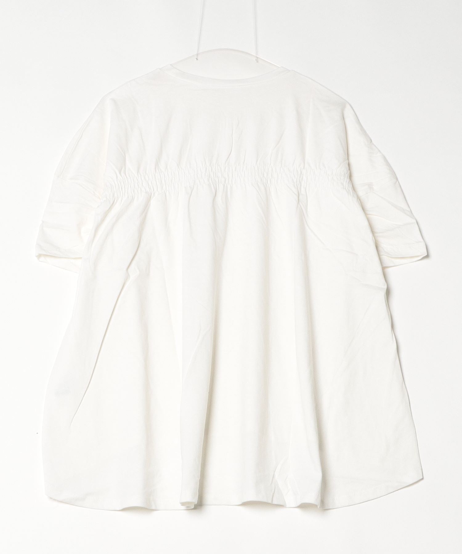 ジャングルジャロピー JUNGLE JALOPY バッグギャザーTシャツ レディース 半袖 フレア トップス シャツ 夏 夏服 チュニック （BLACK） BLACK