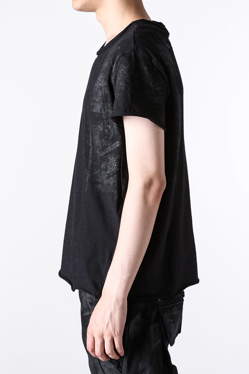 ジャスティン ゴール JUSTIN GALL GEO BASE COATED TEE （Black Tar） Black Tar