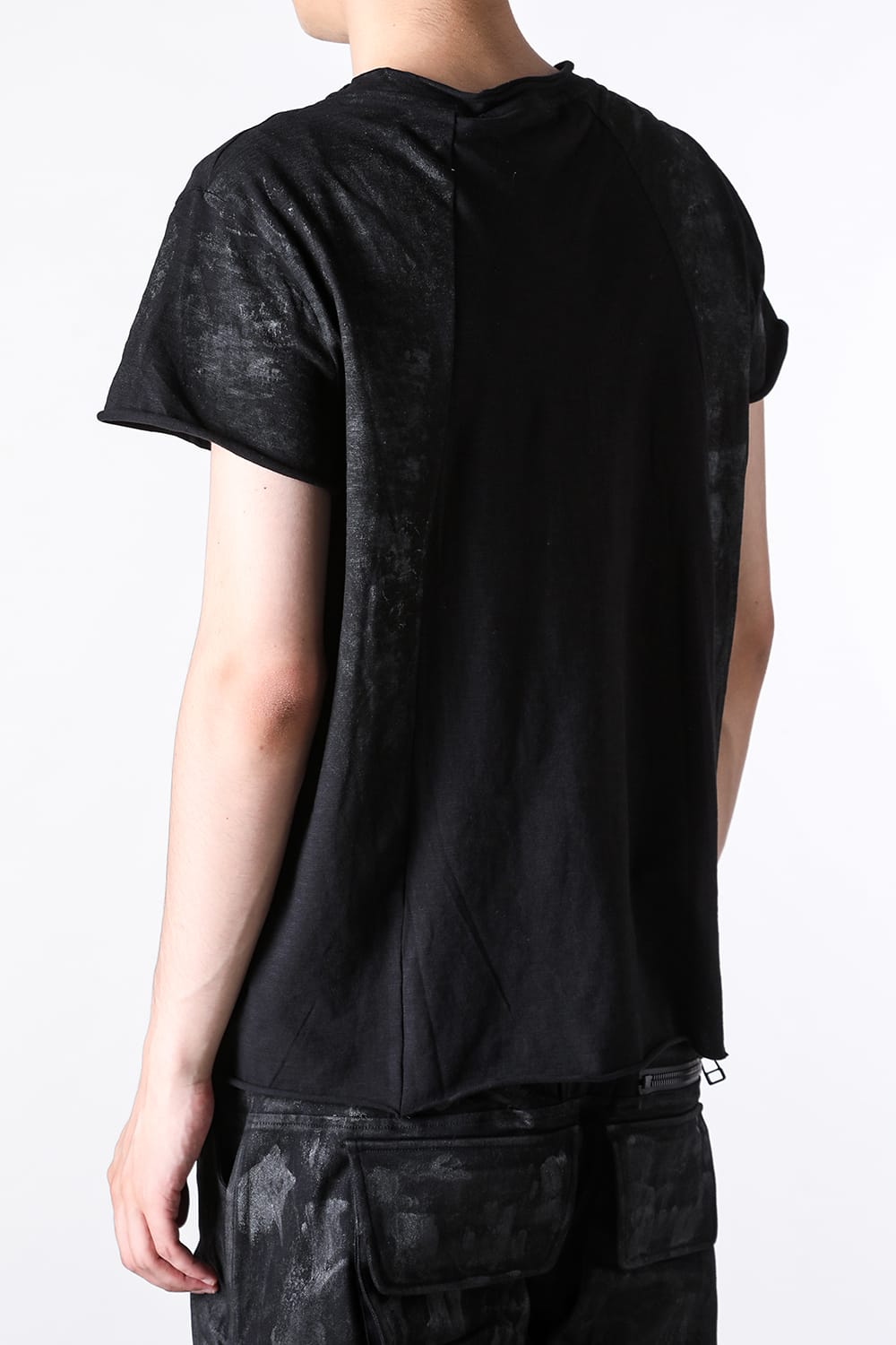 ジャスティン ゴール JUSTIN GALL GEO BASE COATED TEE （Black Tar） Black Tar