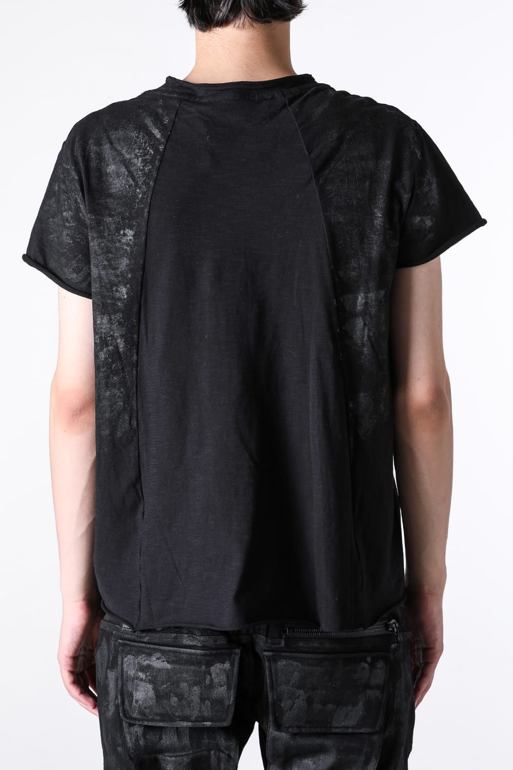 ジャスティン ゴール JUSTIN GALL GEO BASE COATED TEE （Black Tar） Black Tar
