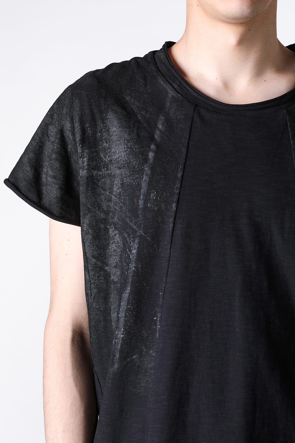 ジャスティン ゴール JUSTIN GALL GEO BASE COATED TEE （Black Tar） Black Tar