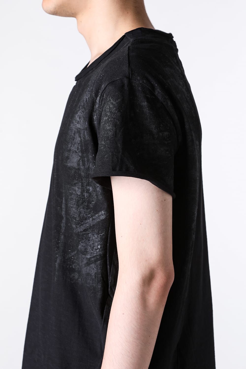 ジャスティン ゴール JUSTIN GALL GEO BASE COATED TEE （Black Tar） Black Tar