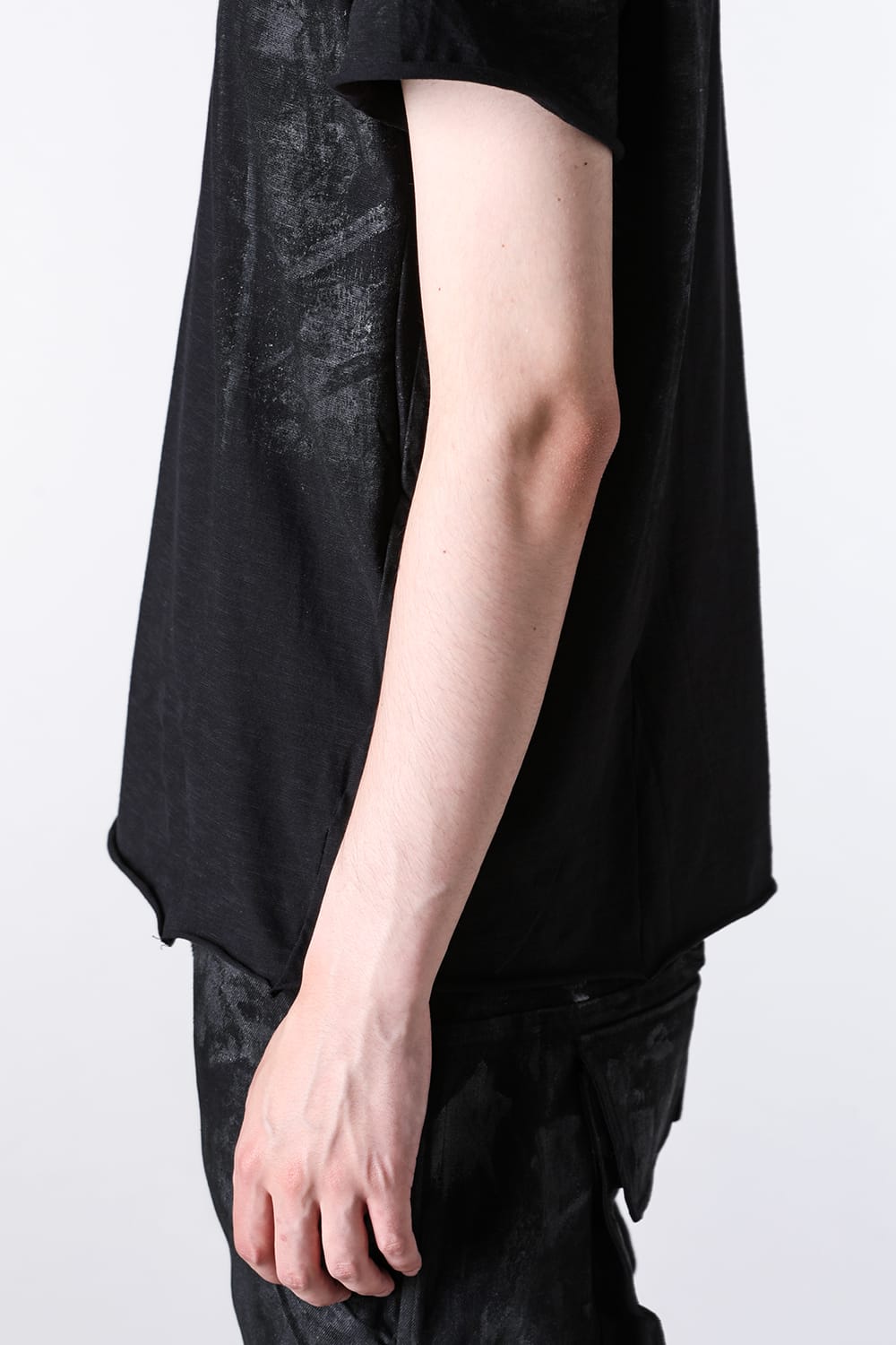 ジャスティン ゴール JUSTIN GALL GEO BASE COATED TEE （Black Tar） Black Tar