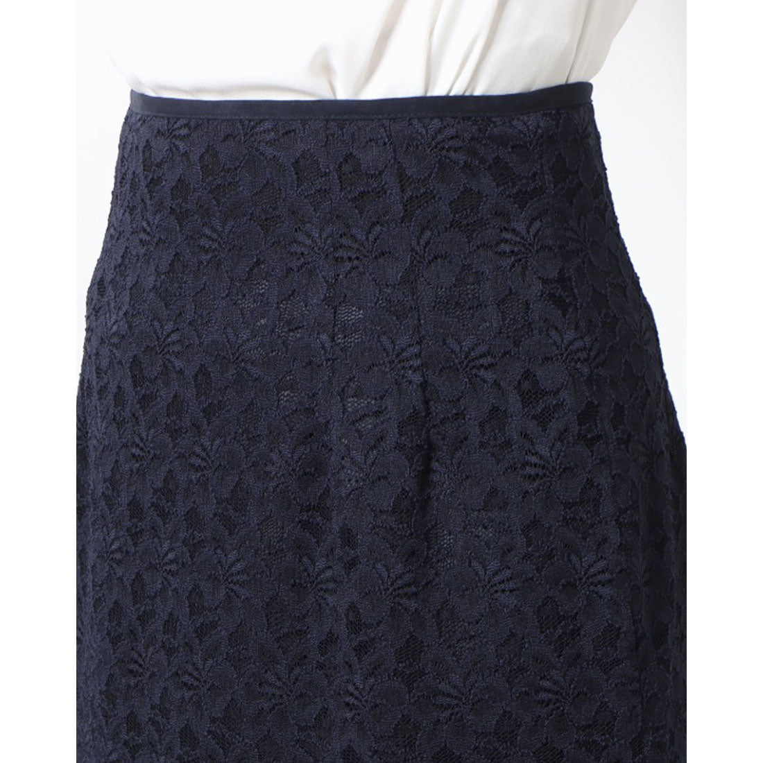 カールパークレーン KarLParkLane レース×スウェードタイトスカート