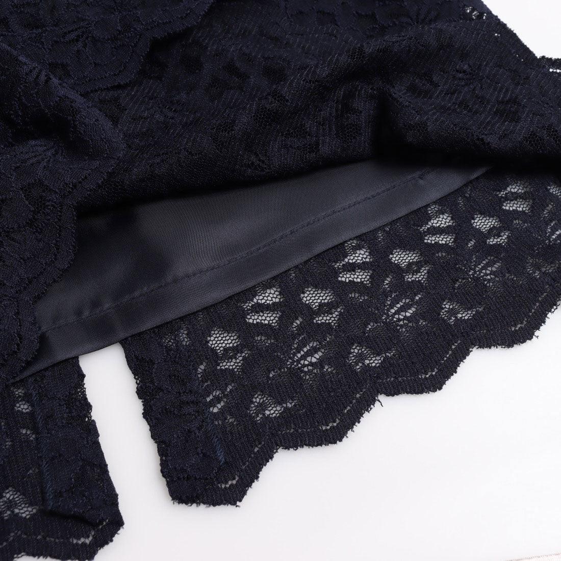 カールパークレーン KarLParkLane レース×スウェードタイトスカート