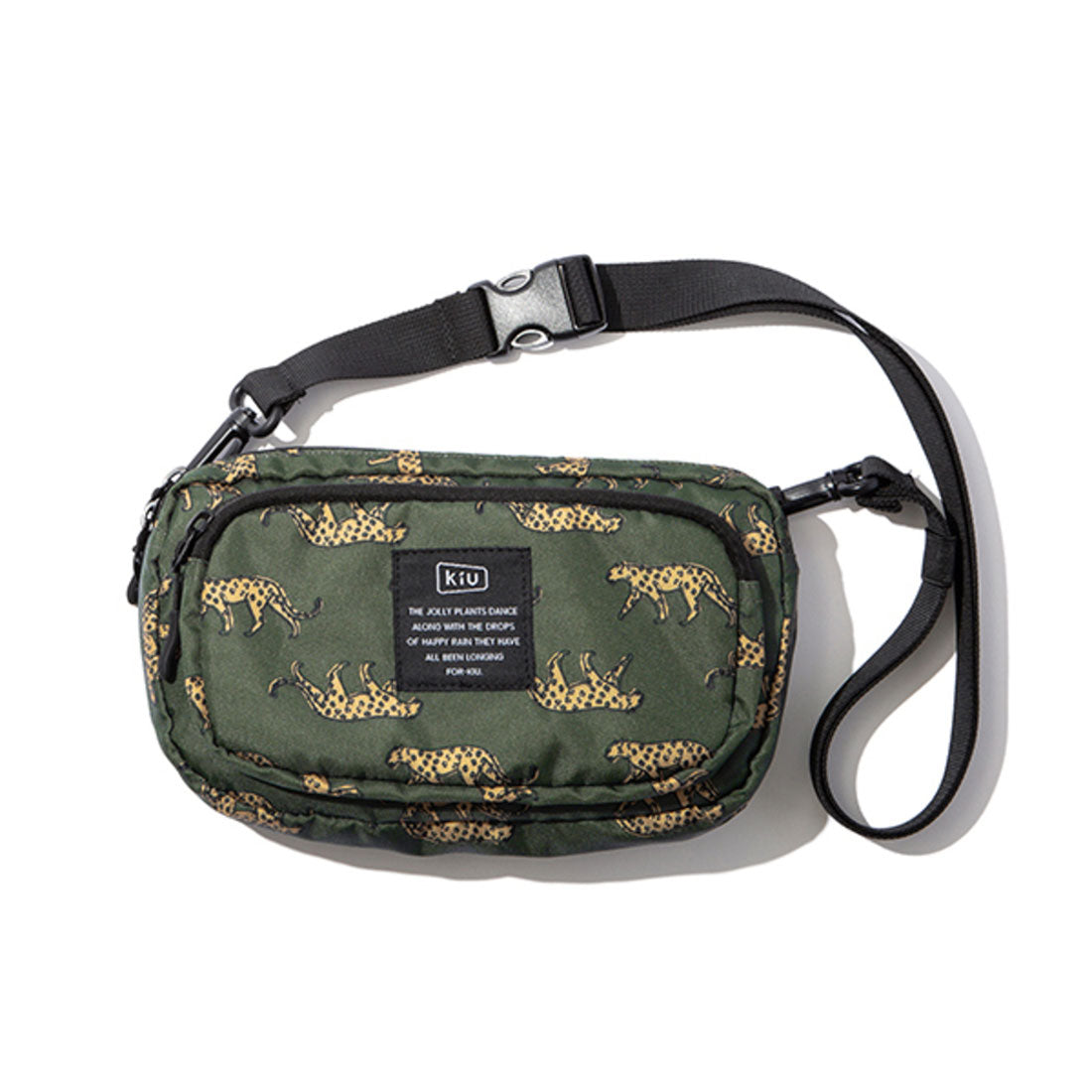 キウ KiU 300D フロントポケット ミニ ショルダーバッグ MINI SHOULDER BAG,175.レオパード