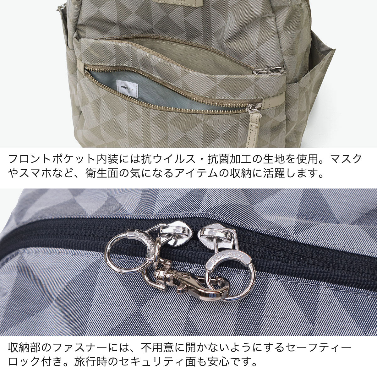カナナ プロジェクト Kanana project リュック レディース 軽量 きれいめ 通勤 おしゃれ かわいい 小さめ 旅行 カジュアル 軽い 小さい ブランド 10L B5 カナナモノグラム 3rd LTD リュックサック 20154 （サンドベージュ） サンドベージュ