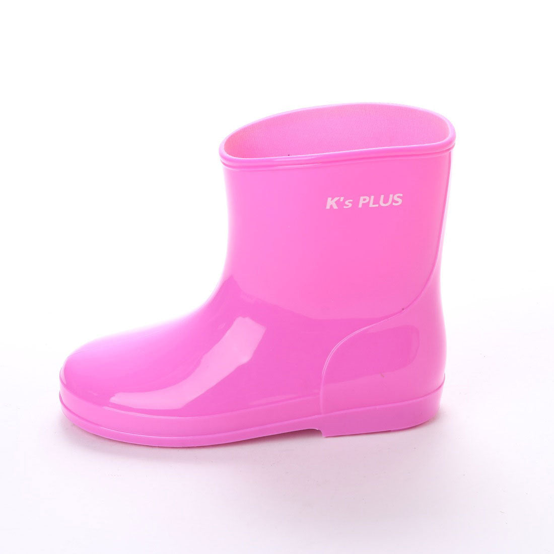 ケーズプラス K's PLUS キッズ ショート レインブーツ レインシューズ 長靴 雨靴 完全防水 幅広 防滑 シンプル かわいい パステル デコレーションブーツの素材として最適 kp_17003