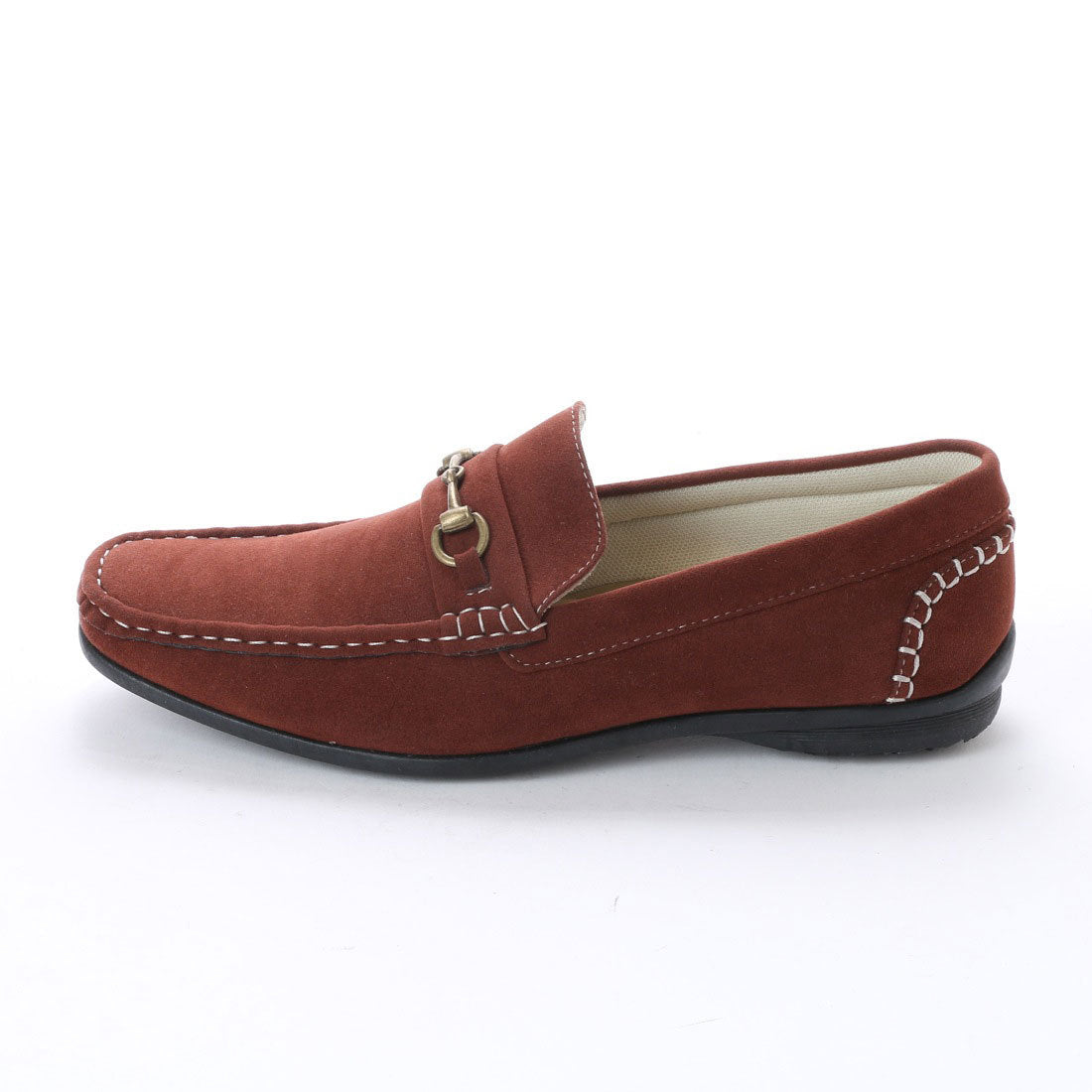 K's PLUS Driving Shoes Bit Loafers Suede Black kp_15109