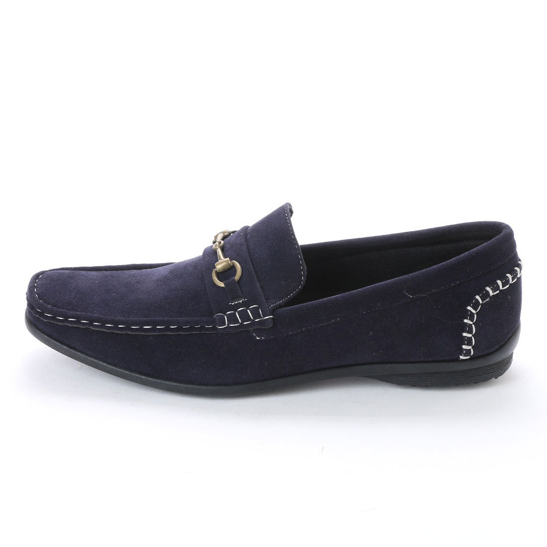 K's PLUS Driving Shoes Bit Loafers Suede Black kp_15109