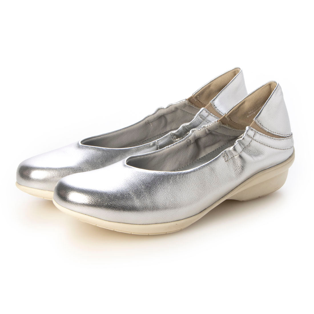 Kobe Oasis Genuine Leather Wide V-Cut Flat Shoes