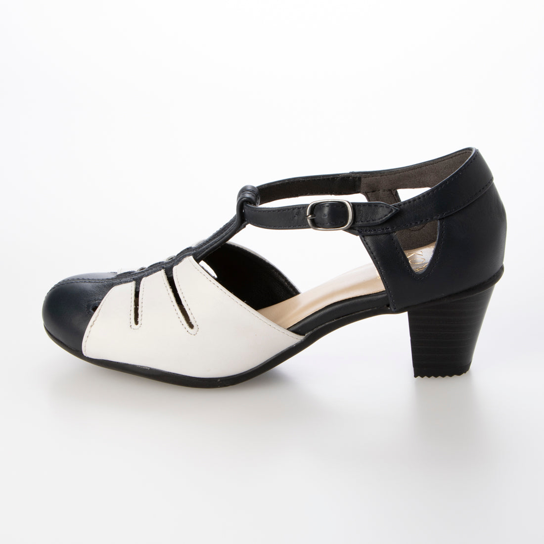 Kobe Oasis Genuine Leather T-Strap Beautiful Leg Casual Pumps