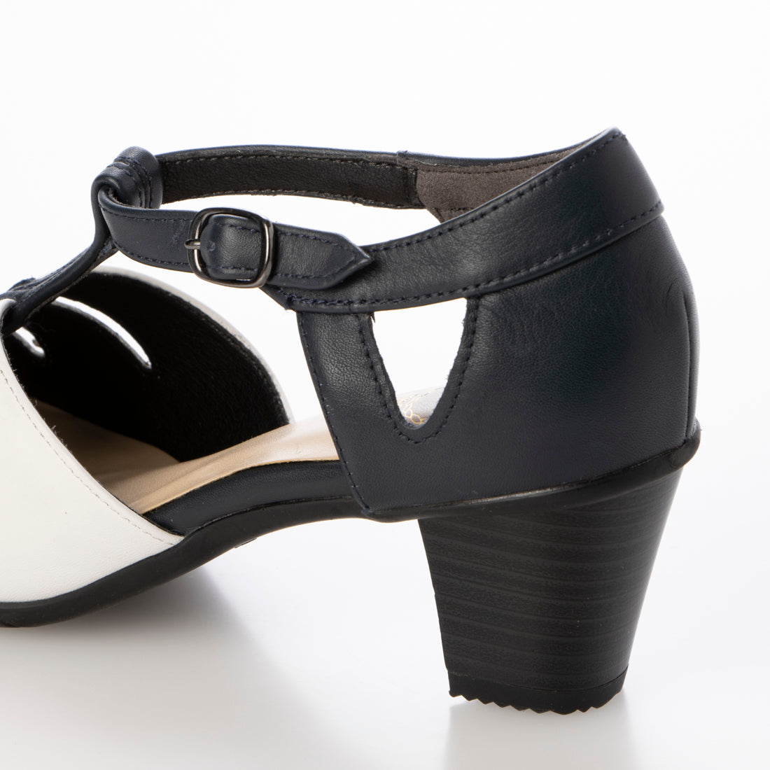 Kobe Oasis Genuine Leather T-Strap Beautiful Leg Casual Pumps